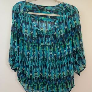 Multicolor spring blouse
